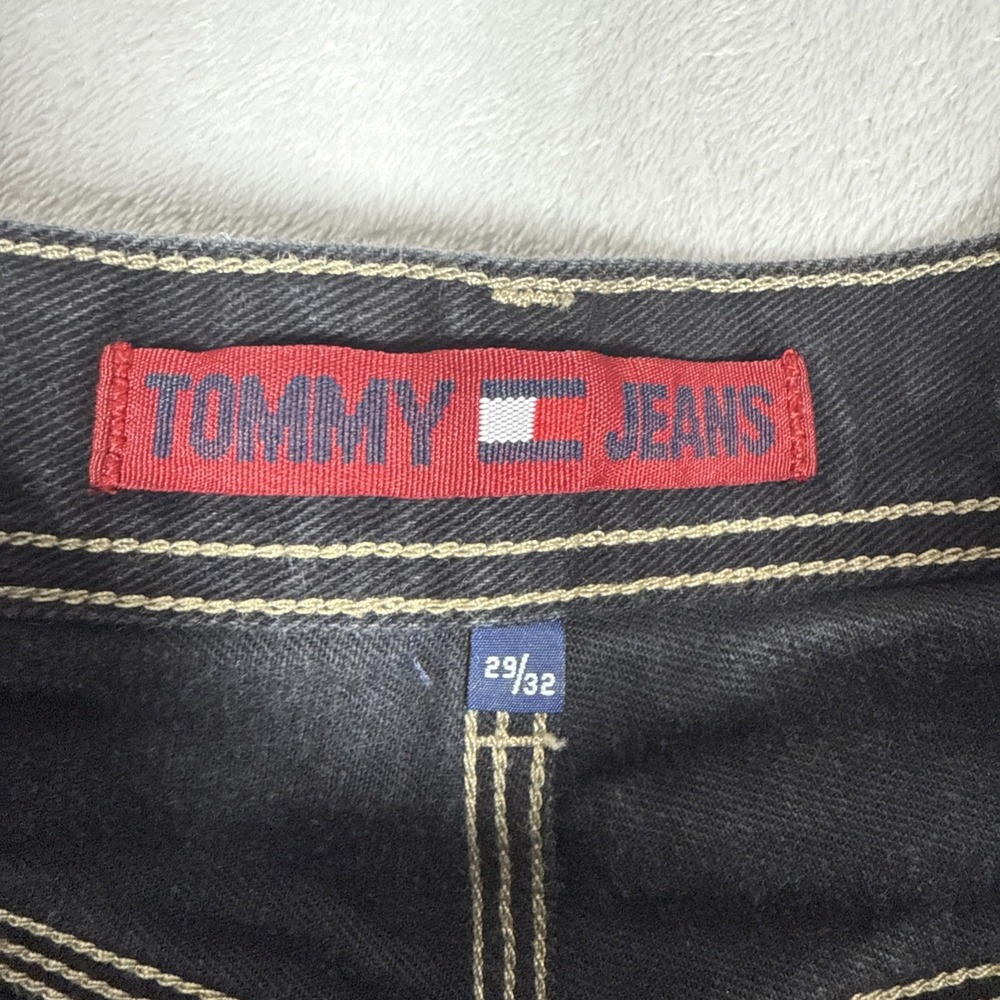 Vintage Tommy Hilfiger Black Carpenter Jeans, Size 29 x 32, Skater Jeans  90s - Picture 5 of 10